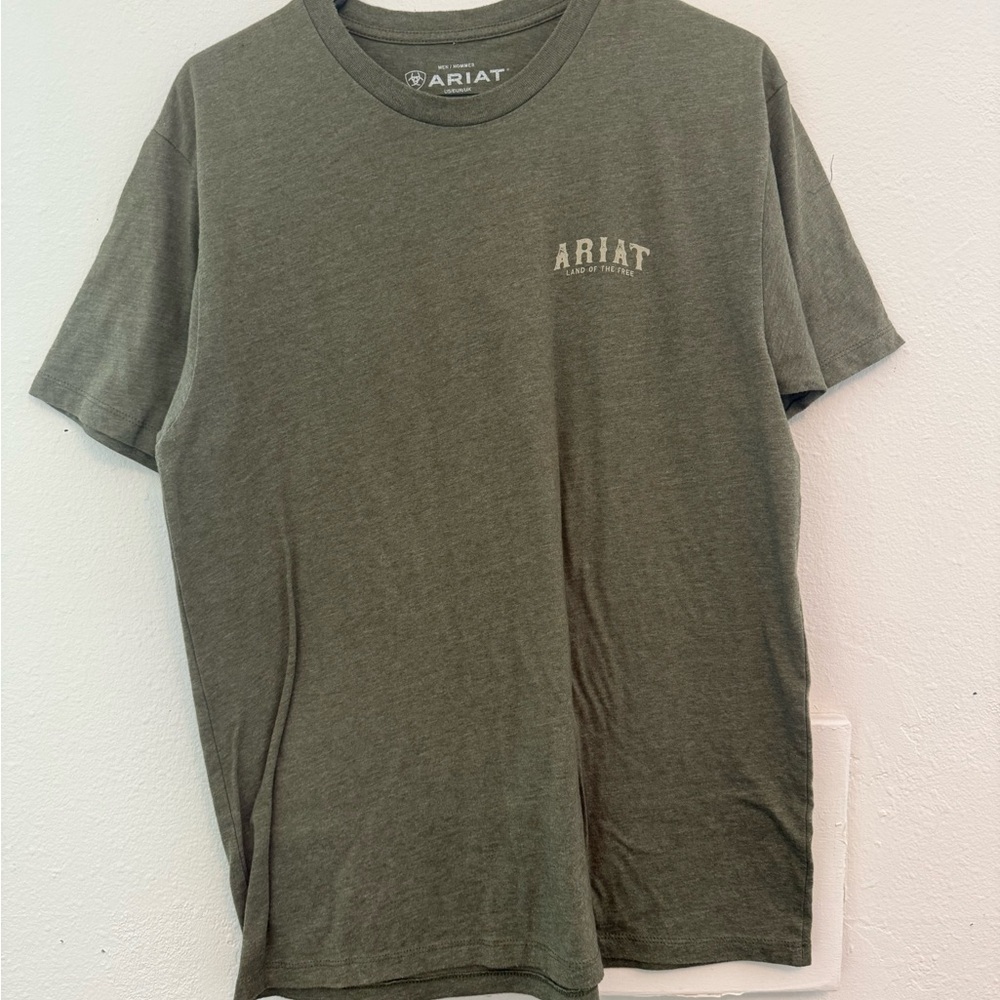Ariat Green Short Sleeve Tee Classic Crew